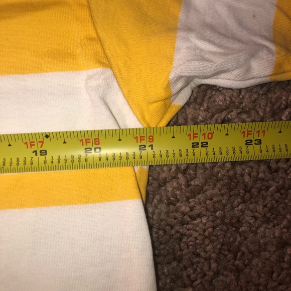 Vintage 80s 90s Nautica Polo Row Crew Preppy Yellow Work School Ivy League Shirt - Picture 9 of 13